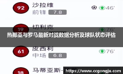 热那亚与罗马最新对战数据分析及球队状态评估